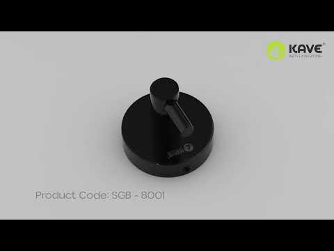 Sgb-8001 stainless steel grace black robe hook