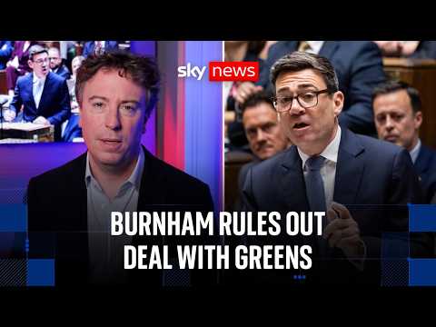 Burnham rules out Green deal over 'Zionism is racism' motion