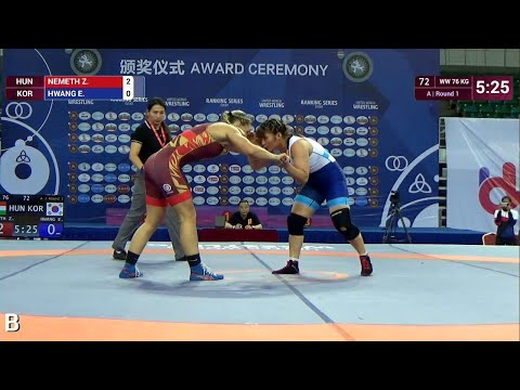 Round 1 WW - 76 kg: Z. NEMETH (HUN) v. E. HWANG (KOR)