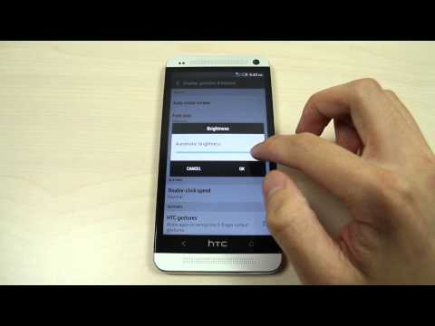 How to adjust the brightness on HTC One 801e M7