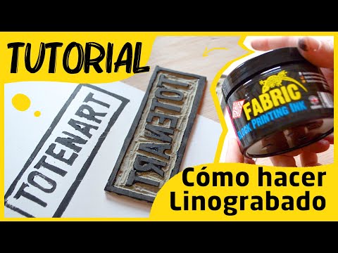 Cómo hacer linograbado | Tutorial | totenart.com