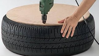 Man Drills A Hole In A Tire And Creates The Coolest Thing We’ve Seen In A Long Time