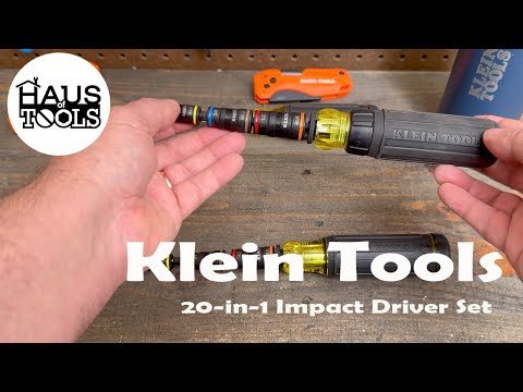Klein Tools 32303HD 20-in-1 Impact Driver Set with Screwdriver Bits and Flip Sockets