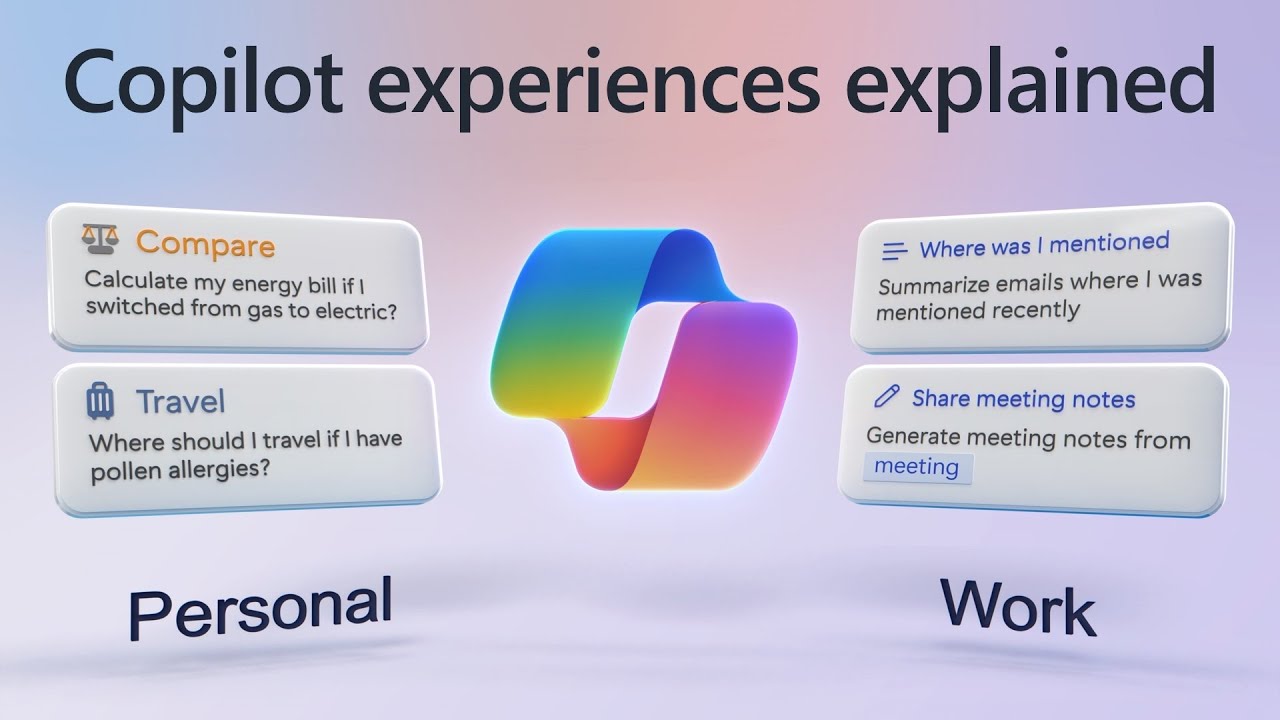 Microsoft Copilot personal and work experiences explained
