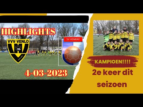 HIGHLIGHTS KAMPIOEN VVV VENLO - VENRAY (4-3) U12  #jeugdvoetbal #sports #football