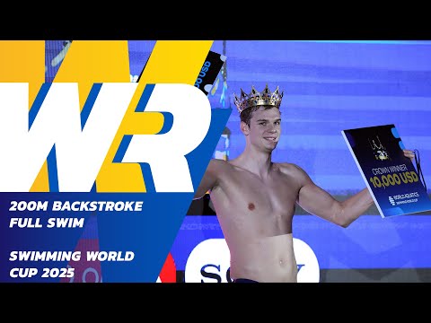 Hubert Kos Shatters Men’s 200m Backstroke WR with Stunning 1:45.12 Dive