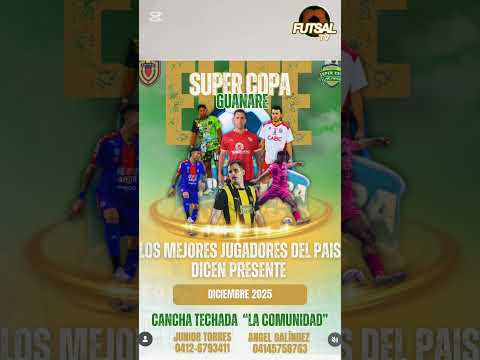 2da Edición de la Súper Copa Élite Futsal 🗓️ Agenda los días: 18, 19 y 20 de Diciembre. #futsaltv