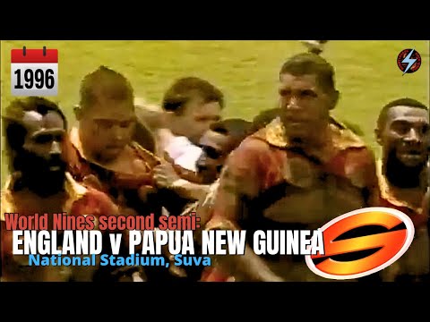 1996 World Nines second semi-final: ENGLAND v PAPUA NEW GUINEA at National Stadium, Suva