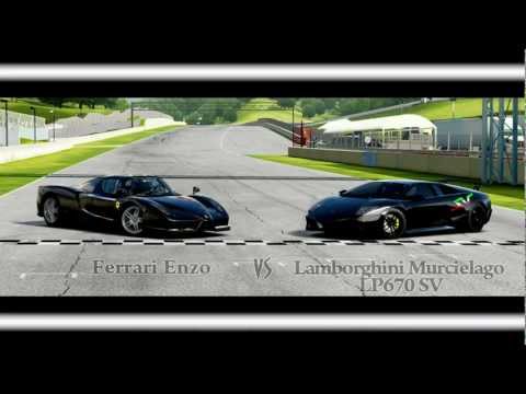 Forza Motorsport 4 Battle - S1.E16: Lamborghini Murcielago Lp670 SV Vs Ferrari Enzo