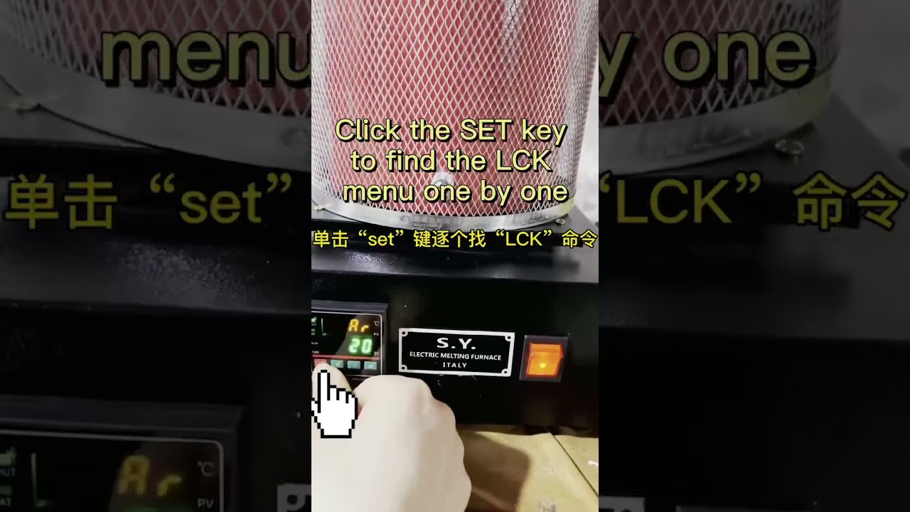 Reset the controller temp. display -ToAuto Electric Metal Melting Furnace