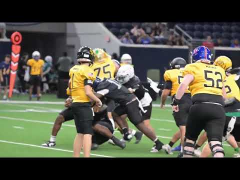USMILBOW High School Bowl Game   Team Ice #51 with the solo tackle