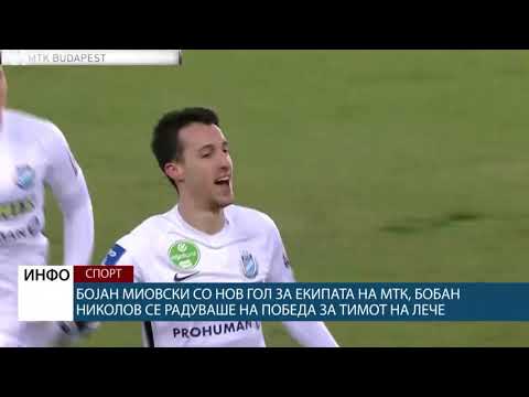 Бојан Миовски со нов гол за екипата на МТК, Бобан Николов се радуваше на победа за тимот на Лече