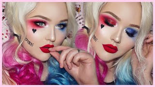 Suicide Squad HARLEY QUINN Glam Makeup Tutorial