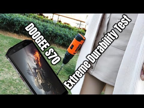 Doogee S70 Extreme Durability Test: Freeze/Hot Water/Drill/Bend Test
