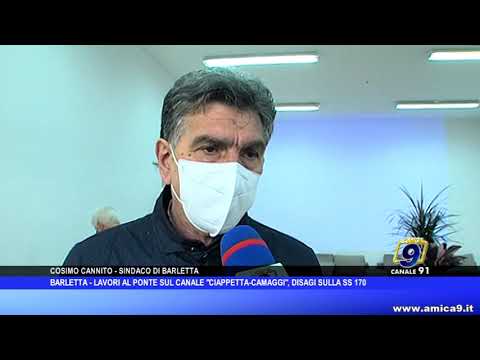 Barletta - Lavori al ponte Canale Ciappetta Camaggi, disagi sulla SS 170
