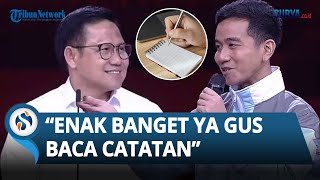 SINDIRAN MENOHOK Gibran Rakabuming Raka ke Cak Imin saat Debat: Enak Banget Ya Gus Bawa Catatan