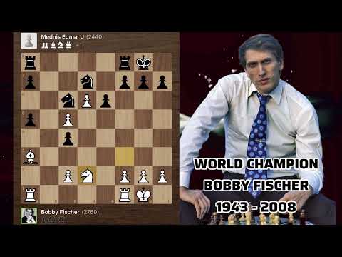 Bobby Fischer vs Mednis Edmar J • Manhattan Chess Club Championship, 1971 #chess #fischer #chessgame