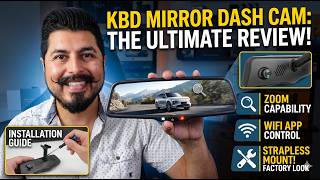 STOP Using Straps! KBD Mirror Dash Cam INSTALL & Review