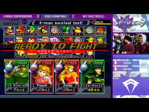 The Last S@P9 - A Rookie/Koopatroopa895 (Green) VS Nut/Vavez (Red) - SSBM Doubles Grand Finals