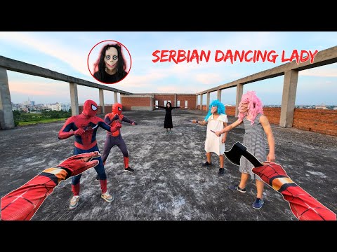The Battle Between Team Spider-Man and Serbian Dancing Lady | Who Will Be the Winner? ( Action POV )