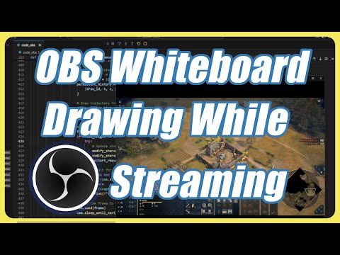 Obs Whiteboard Drawing While Streaming Python Code Demo