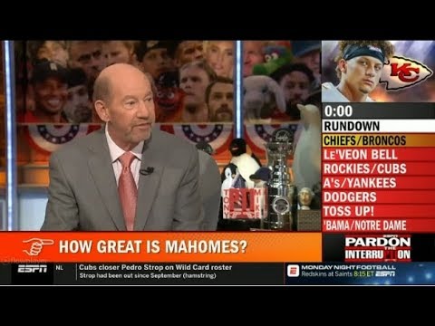Pardon the Interruption Today 10/2/2018 - Chiefs vs Broncos: How Great Is Mahomes?