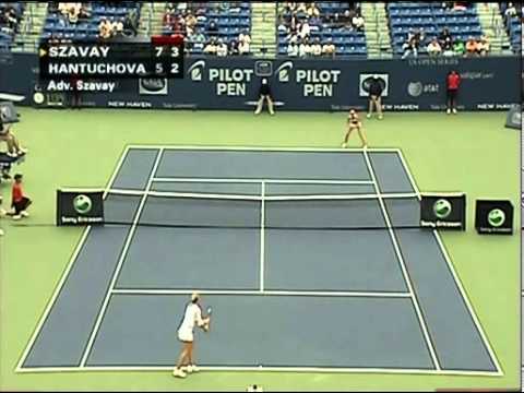 Szávay Ágnes   Daniela Hantuchova 2007 New Haven 2ndR 2