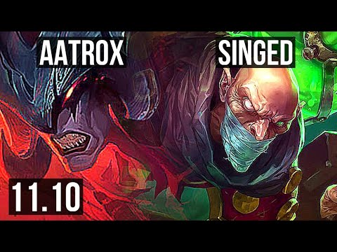 AATROX vs SINGED (TOP) | Rank 3 Aatrox, 7/2/7 | JP Master | v11.10
