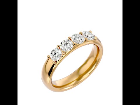 Inel Semi-Eternity Splendid Briliant Aur 18k Diamante Naturale - Maria