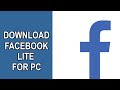 FACEBOOK LITE FOR PC HOW TO DOWNLOAD FACEBOOK LITE FOR PC WINDOWS MAC 2020