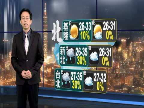 2013.07.22華視晚間氣象 吳德榮主播