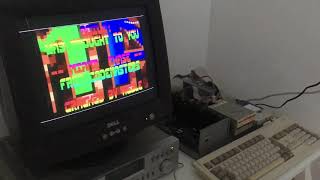 Commodore Amiga 3000 testing 17” DELL CRT Donation