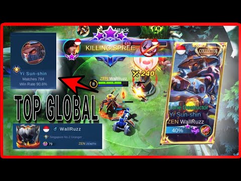 Yi Sun Shin YSS Top Global 1 by WallRuzz‼️Hyper Carry best build Win Rate 90.6% Match 784