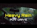 POV Car Driving Heavy Rain Satisfying Video Revvband
