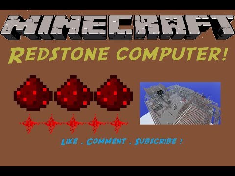 Minecraft Redstone Computer -Ebsworldtasic