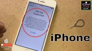 how to unlock sim not supported✔️ iPhone for any carrier with icloud Unlock any iOS 2019