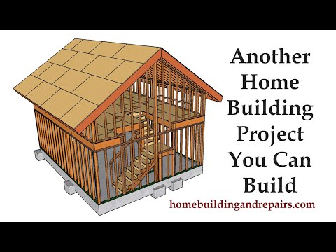 How To Build Two Story Garage With Vaulted or Cathedral Ceiling In Loft - Building Series Part 6