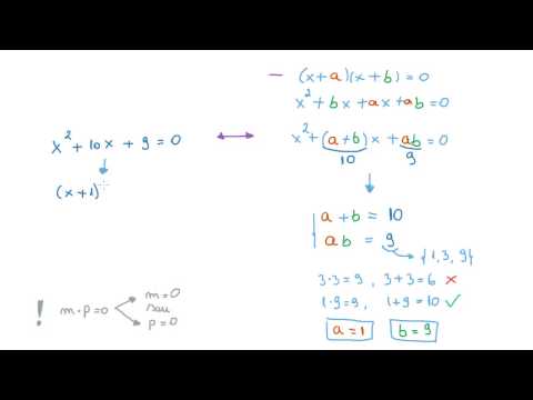 Rezolvarea ecuatiei de gradul II metoda 1