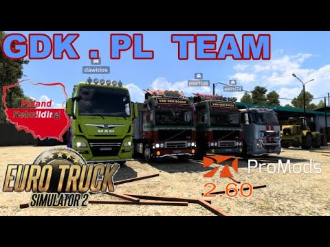 🔴ETS 2🔴 🚛🚛🚛🚛 # Konwój # 1.43 #  GDK w Trasie  # Pro Mods 2.60 # Poland Rebuilding 2.5.3# Volvo F12 #