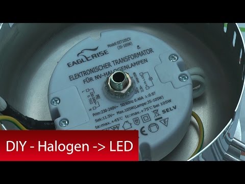 Umbau Lampe - Halogen nach LED (SMD) - DIY Geld sparen