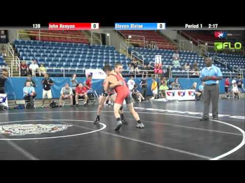 Junior 138 - John Kenyon (Idaho) vs. Steven Bleise (Michigan)