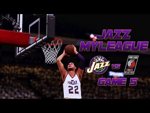 NBA 2k16: Jazz MyLeague vs Trail Blazers [S4, Ep. 30] - ROUND 2 GAME 5