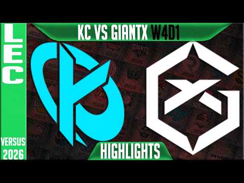 KC vs GX Highlights | LEC W4D1 2026 Versus | Karmine Corp vs GiantX