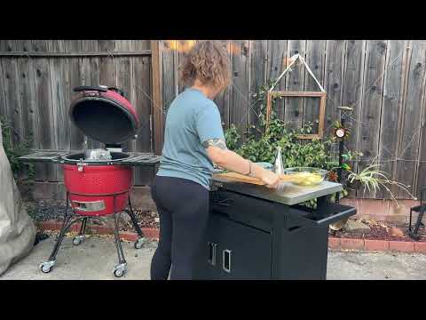 NUUK Stainless Steel Top Outdoor Grill Cart with Storage Cabinet