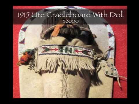 Frontier Plunder Indian Trading Post - Ute Cradleboard With Doll