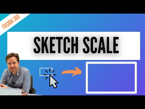 YouTube video about: How to scale a sketch in fusion 360?