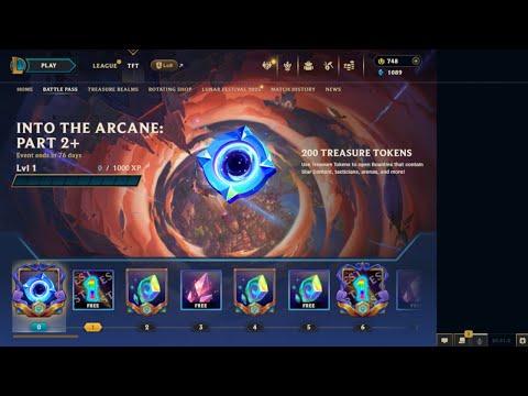 BATTLE PASS INTO THE ARCANE: PART 2+ (CLIENT) | TFT SET 13