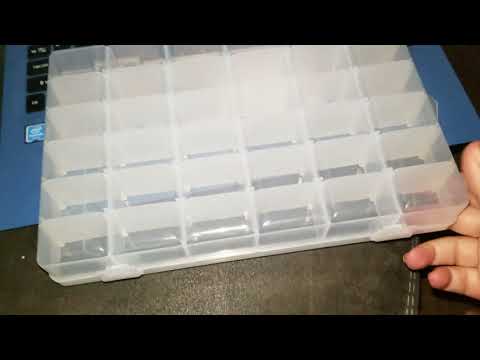 36 Grid Compartment Plastic Storage Containers