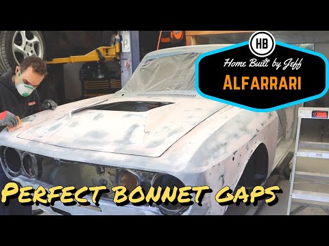 Perfect hood gaps - Ferrari engined Alfa 105 Alfarrari build part 138