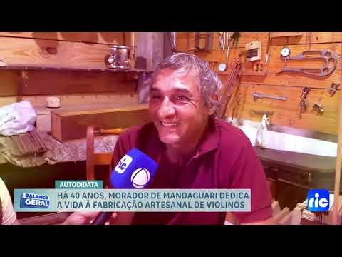 Luthier Ezequiel Granado: 40 anos fabricando violinos artesanais em Mandaguari